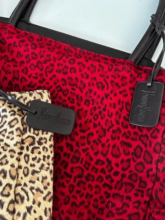 Neiman Marcus Leopard-Print Tote Duo - Picture 2 of 9